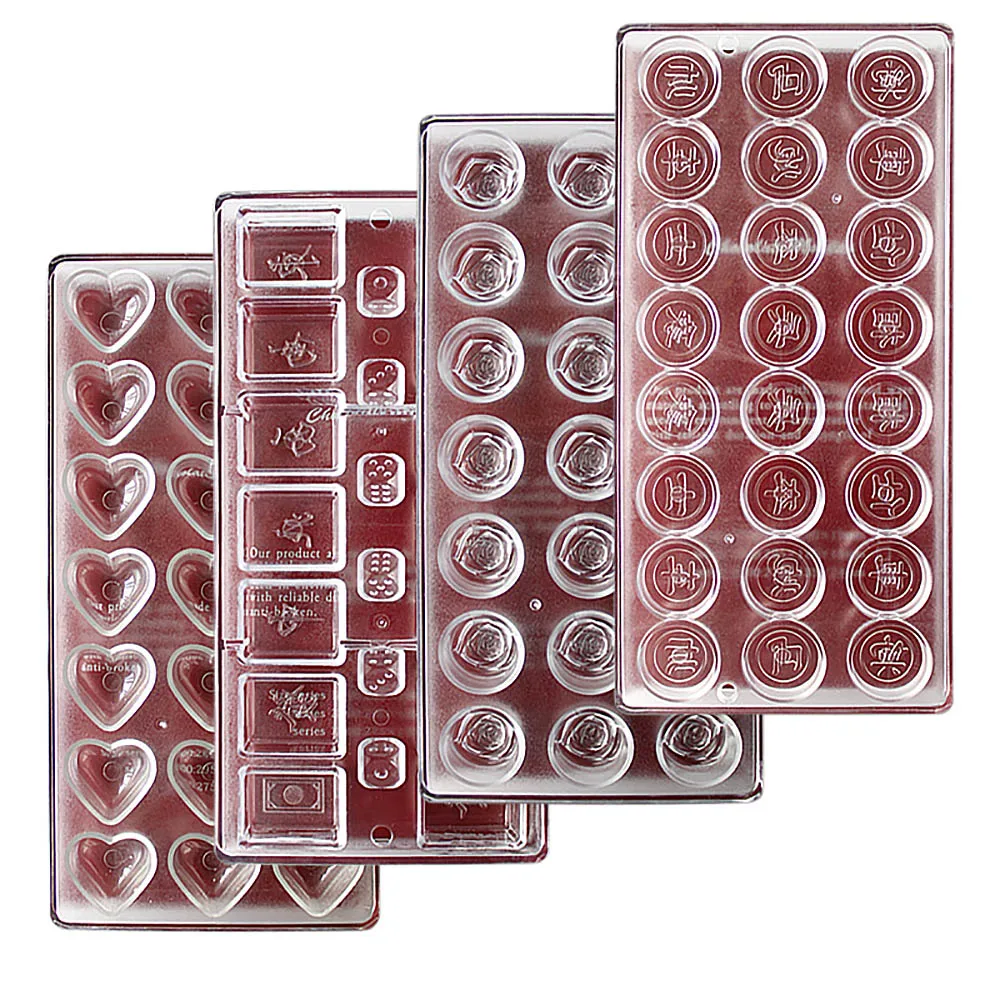 

Design novel soft DIY transparent chocolate cube sugar mahjong cake decoration sugar craft baking mold new