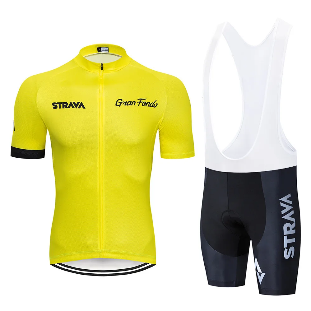 Pro strava Велоспорт Джерси костюм велосипедиста MTB одежда гоночный велосипед одежда Униформа Майо Ropa Ciclismo Велоспорт набор для мужчин - Цвет: Bib Short suit