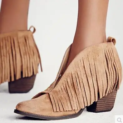 Tassel boots suede Clearance