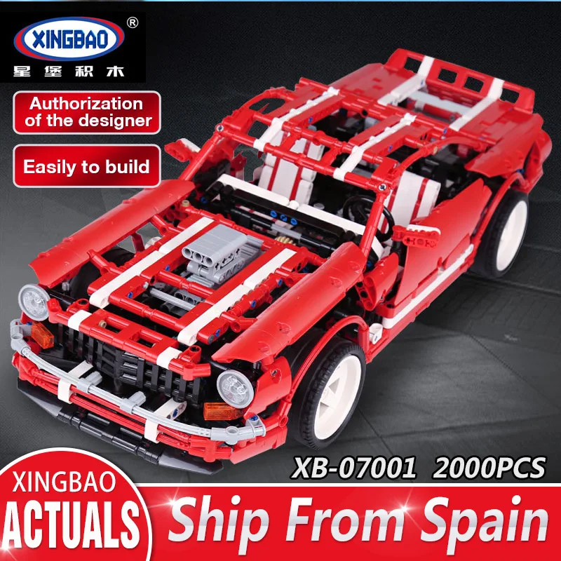 

XingBao 07001 Technic MOC Series The 2014 Muscle Car Set Competible With lego Educational Building Blocks Bricks Toys