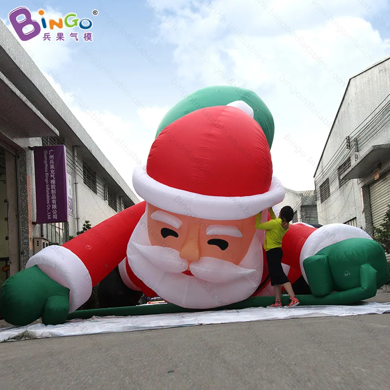 6 м-8 м advrtising надувной Рождественский старик, 26ft гигантский надувной Санта, восхождение Санта со светодио дный ным освещением-игрушка