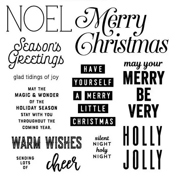 

Merry Christmas Clear Stamp Or stamp for DIY Scrapbooking/Card Making/Kids Fun Decoration SuppliesA164