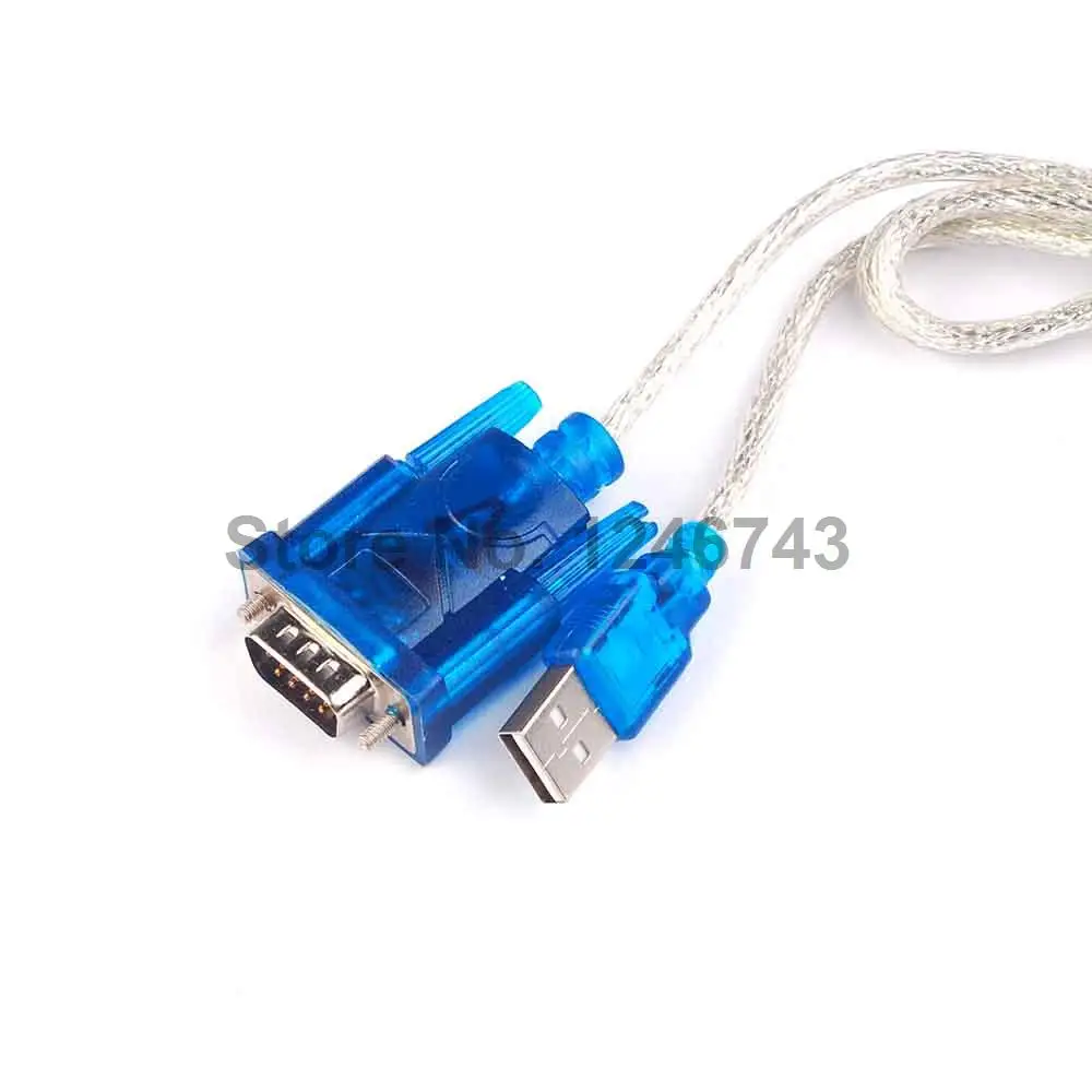 CH340 чип USB 2 0 к RS232 1 шт. конвертер DB9 COM адаптер кабель 80 см для передачи данных с не