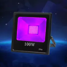 30W-100W US UK EU plug LED Flood Light Waterproof AC85-265V Purple DJ Disco Nightclub KTV Festival Party Stage Lighting Effect led purple stage lighting effect uv lamp light uk eu us au plug for disco ktv club bar party indoor holiday decoration lighting
