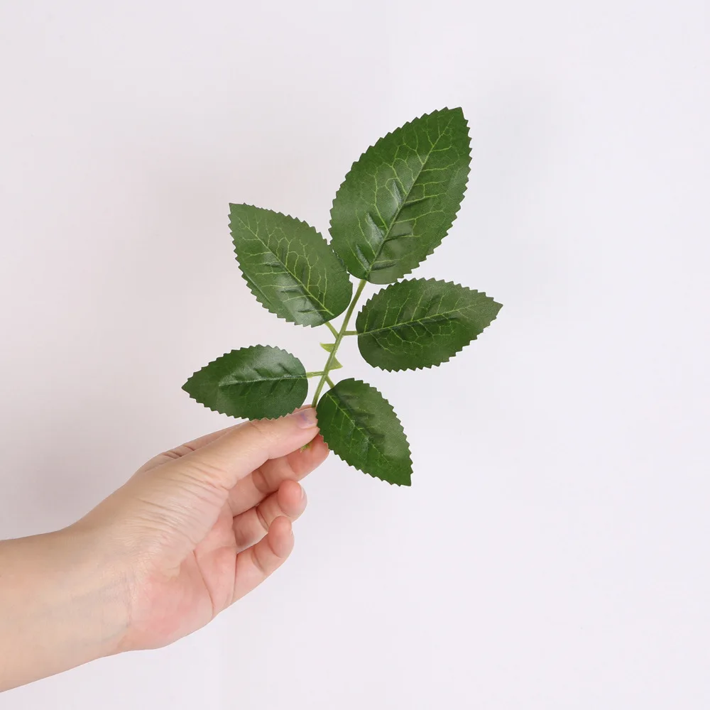 

10pcs/pack Rose Leaves Artificial Flowers Leaves Fake Flowers Artificial Flowers For Home Decoration