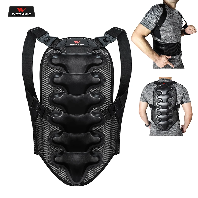 WOSAWE Motorcycle Armor Vest Protection Cross country Riding Chest Back