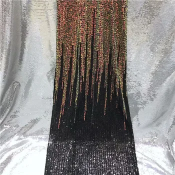 

Elegant pattern multi color for sale JNZ332(5yards/lot) French net lace fabric with sequins for wedding/party dress