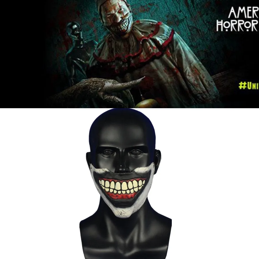 

American Horror Story Masks Cosplay Clown Masque Halloween Latex Cosplay Costume Props