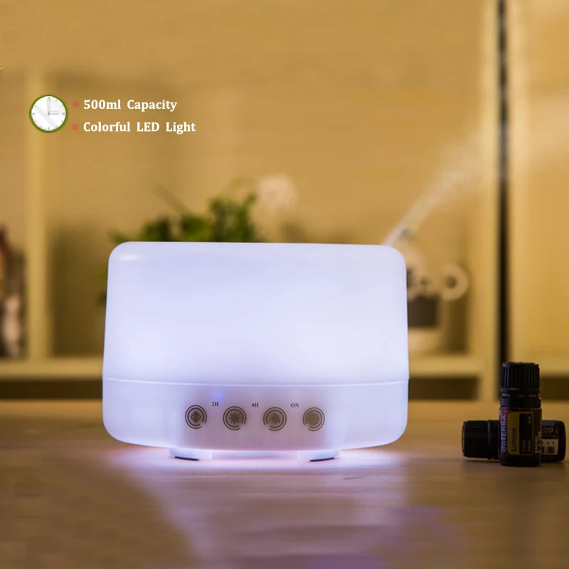500ml Touch Sense Colorful Light Essential Oil Diffuser (9)