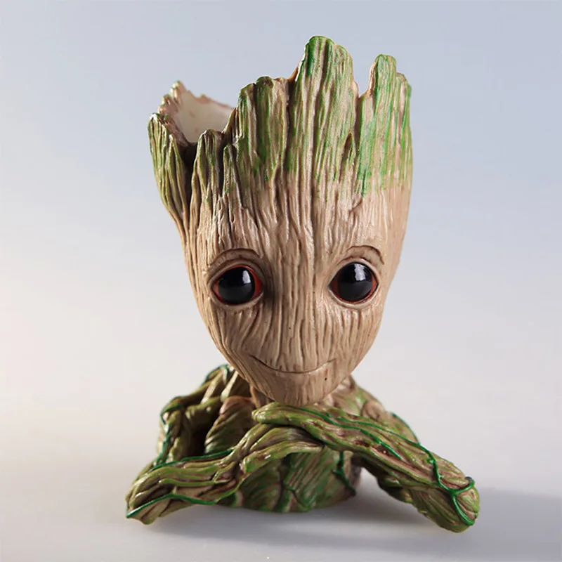 Tree Man Baby Anime Action Figure Dolls Penholder Guardians of The Galaxy 2 Model Hero pen pot and flower pot Toys groot 