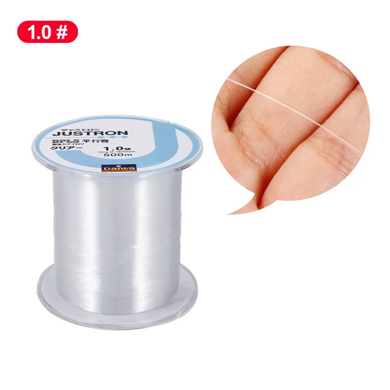 

New Professional 500M Braided Fishing Nylon Line Transparent Waterproof Anti-aging Line Durable Fishing Line Fit Any Rods