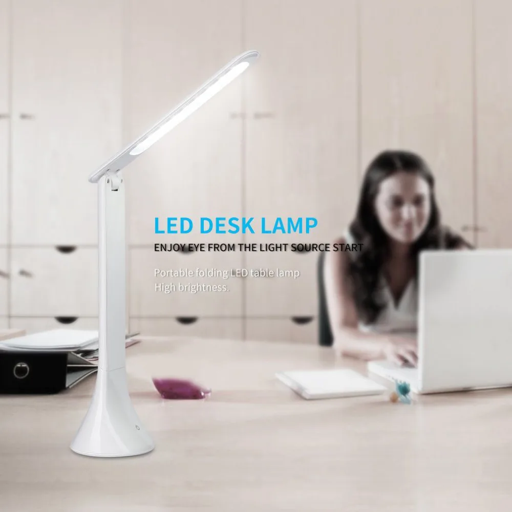 Foldable Eye care Touch Sensor LED Lamp 3 Levels Dimmable Rechargeable
