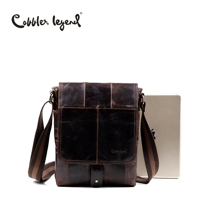 Cobbler Legend модная мужская деловая летняя сумка на плечо портфель из натуральной