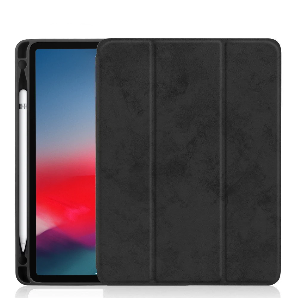 Чехол для iPad Pro 12 9 с держателем карандаша 2018 2017 2015 искусственная кожа ТПУ мягкий