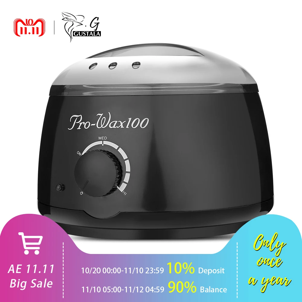 Цена Gustala 220 240 В удаления волос Электрический эпилятор женский депиляции SPA руками ноги эпилятором депиляция машина воск теплее нагреватель