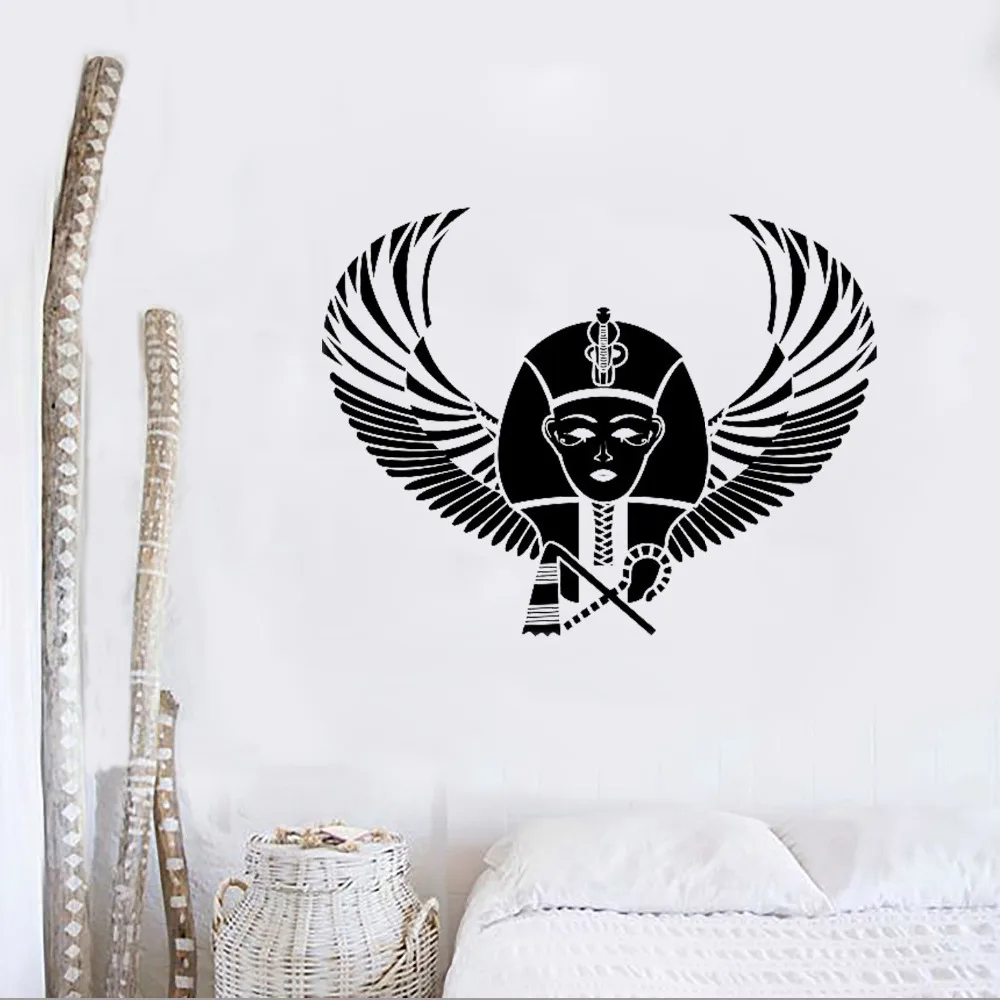 Pharaoh Egypt Pyramid Wings Wall Sticker Vinyl Decals Mural Bedroom