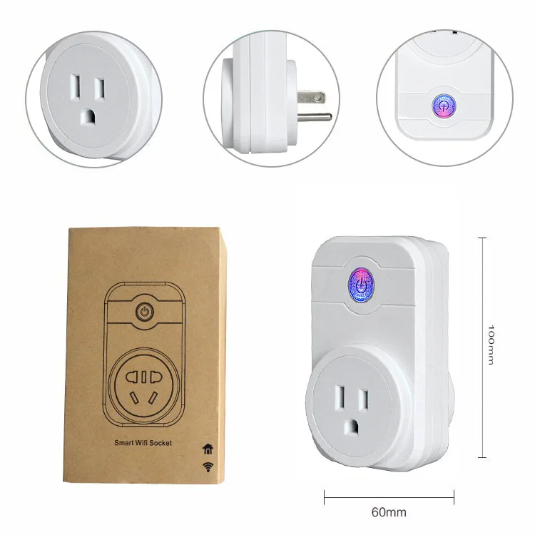 SW1 10A Smart Plug Wi-Fi умная розетка Мощность монитор ЕС Франция AU США Великобритания Корея розетка работает с Google дома Alexa IFTTT Engli