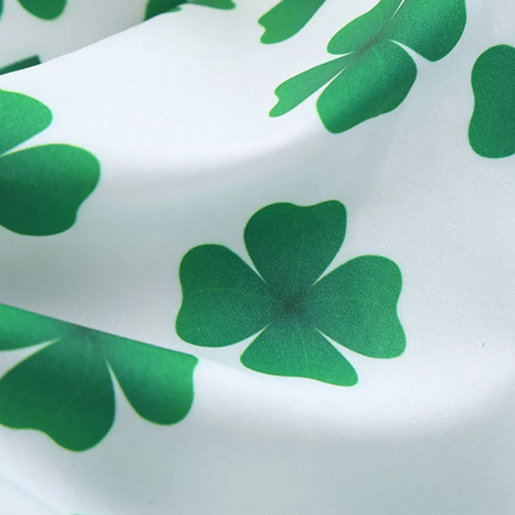 Feitong, парады Святого Патрика, Ирландское платье на День Святого Патрика, Sunday Retro Lucky You Green, трилистник, клевер, платье