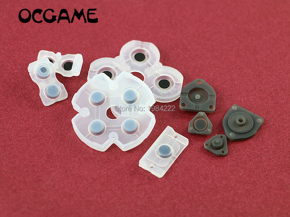Ocgame rubber conductive button pads replacement for playstation 4 ps4