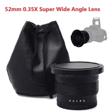 Lightdow 52mm 0.35x Super Wide Angle Lens for Nikon D7200 D7100 D5200 D5100 D5000 D3100 D3200  with 18-55mm Camera