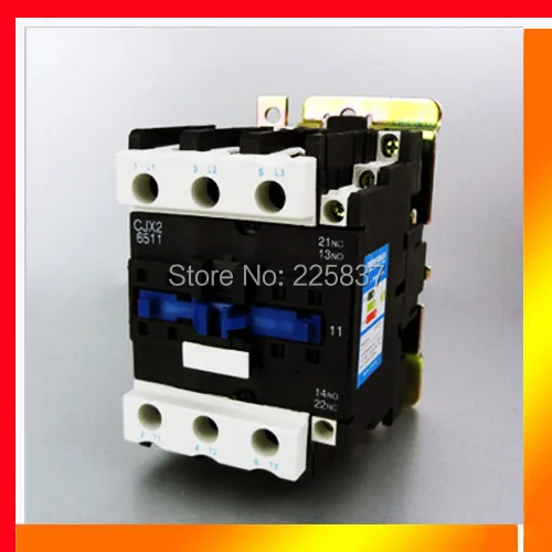 

Free shipping CJX2-65 CJX2-6511 LC1-D65 contactor 63A magnetic AC contactores-380v 12v 24v 220v coil 3P+NO+NC