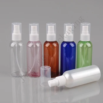 

Practical Makeup Tools! 100ml Empty Plastic Spray Bottle, Refillable Small PET Atomizer, Perfume Sample Container, white Top