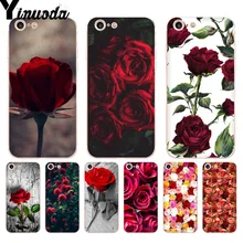 Yinuoda красивый сад красные розы цветы Coque чехол для телефона для iPhone 8 7 6 6S Plus X 5 5S SE 5C XS XR11 11pro 11promax