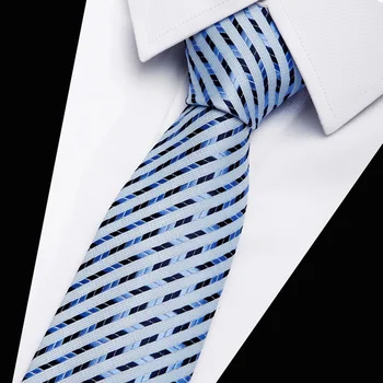 

018 New Wide Silk Ties for Men Striped Solid 8 cm Men's Neckties Business Red Wedding Suit Neck Tie Black White Blue Gravatas