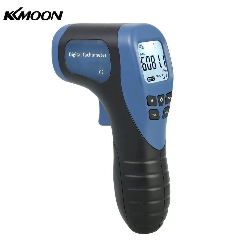 kkmoon Handheld Tachometer Non Contact Digital Laser Photo Tachometer
