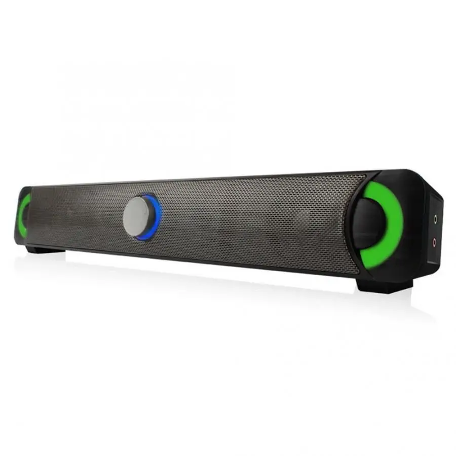 

Smalody 9014 Wireless Bluetooth Speaker Colorful LED Computer Speaker USB Data Charging Cable