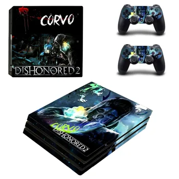 

Game Dishonored 2 PS4 Pro Skin Sticker Decal for PlayStation 4 Console and 2 Controller PS4 Pro Skin Sticker Vinyl