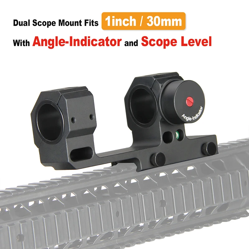 

E.T Dragon 30mm / 25.4mm Dual Ring Rifle Scope Mount Quick Detach Angle Indicator FOR Picatinny Rail 21.2mm GZ24-0219
