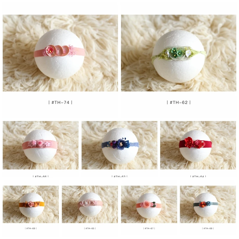 

Fashion infantile headbands newborn photography head props lovely baby headband with floral baby sen style headdress