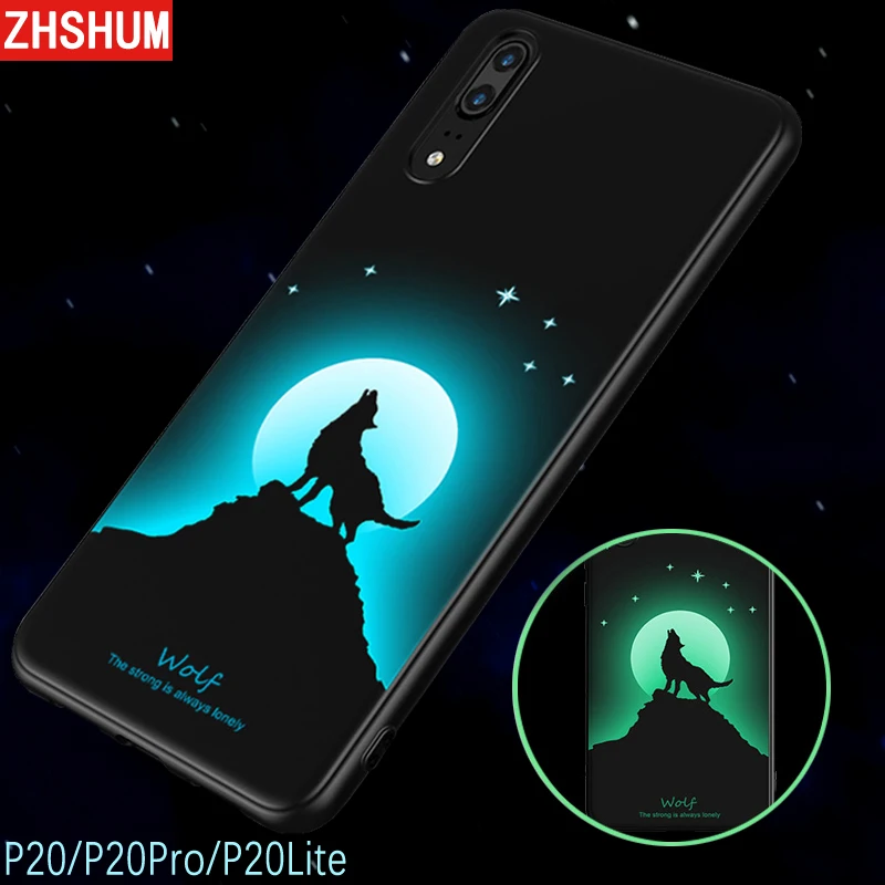 

Luminous Case for Huawei P20 Lite Pro Soft Silicone 3D Pattern Case Grow Light Full Back Cover for Huawei P20 Lite Pro P 20 Plus