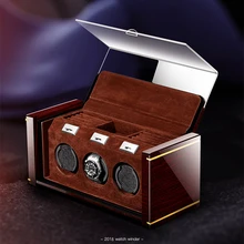 Высококачественный рояльный лаковый виндер механических часов ящик из твердой древесины для автоматических часов с ювелирным ящиком часы дисплей