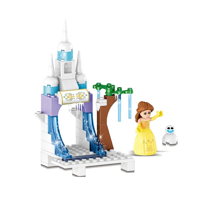 4 in 1 Legoings Princess Mermaid Elsa Anna Ice Castle Model Building Blocks Kit Toys Girl Kids Birthday Christmas Gifts 4 in 1 Legoings Princess Mermaid Elsa Anna Ice Castle Model Building Blocks Kit Toys Girl Kids Birthday Christmas Gifts