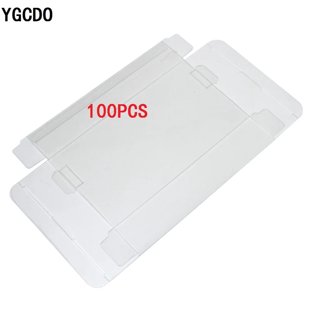 

YGCDO 100 pcs Transparent Clear for SNES For N64 Game box Protector Case games plastic PET Protector game boxes