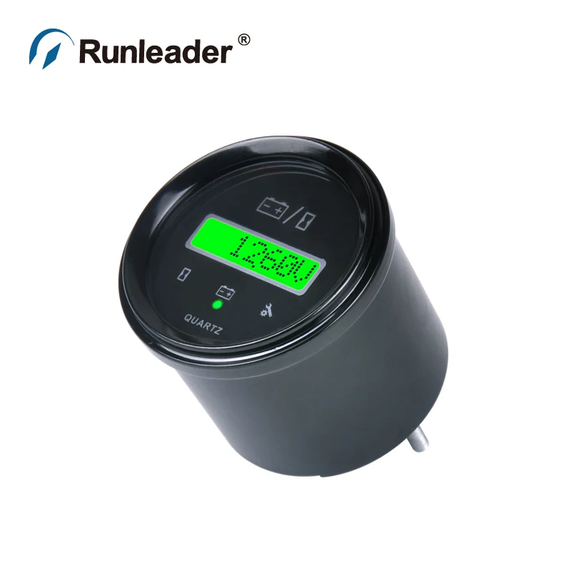 

Runleader Round Hour Meter LED Battery Indicator DC Voltage Charger For ATV UTV Tractor Golf Carts Buggies Utility Vehicle
