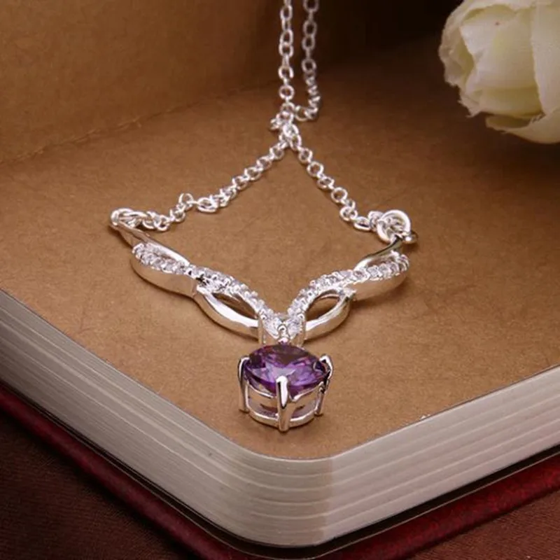 Silver Necklace Pendant 925 jewelry silver plated /MTWZPRPS TBODIJTX | Украшения и аксессуары