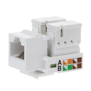 

Network Ehanced Cat5E UTP 110 Punch Down Keystone Jack RJ45 CAT5 Compatible