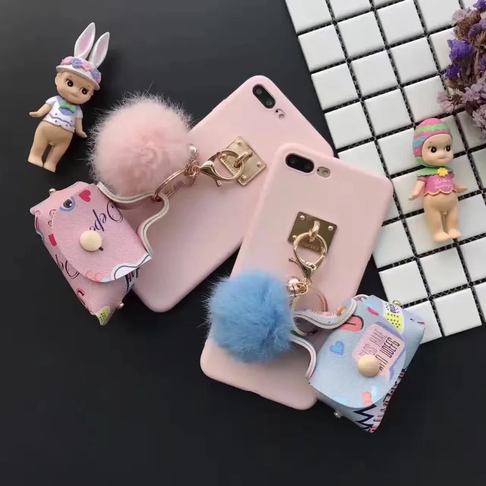 Для iPhone 6 s 7 Плюс Luruxy цвета конфеты монет кошелек кулон мягкие силиконовые телефон