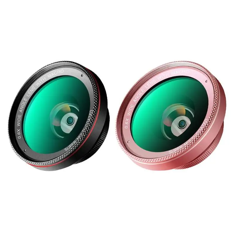 

Universal 2 in 1 Clip-On Cell Phone Camera Lens 0.6X Wide Angle Lens+15X Macro Lens for Smartphones High Quality Wide Angle Lens