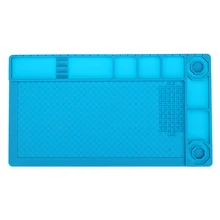 380x210x9 мм термостойкий паяльный коврик BGA изоляция паяльной станции силиконовая платформа для обслуживания