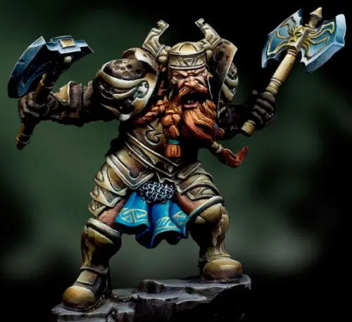 

1/32 Scale 54mm Resin figure Dwarf axe