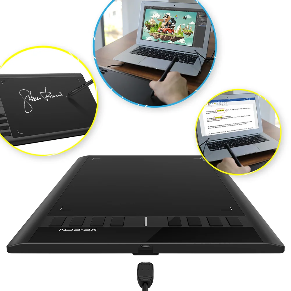 xp pen star03 v2 desenho grafico tablet 12 04