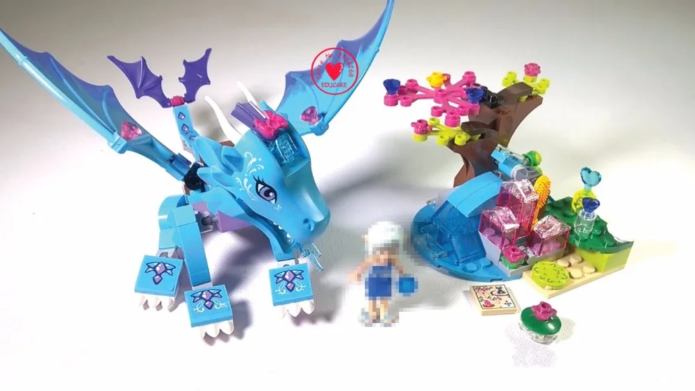 

2017new 214pcs/set Bela 10500 Fairy Elves The Water Dragon Adventure Building Kits Brick Xmas 41172 Toys Gift Compatible with