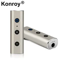 Konroy Bluetooth наушники приемник переходник для наушников алюминий аудио беспроводной адаптер с микрофоном для 3,5 мм Jack