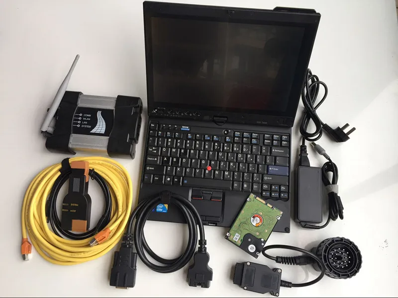  Icom siguiente para bmw wifi probador de diagnóstico con laptop i7 4g x 201t pantalla táctil hdd 50