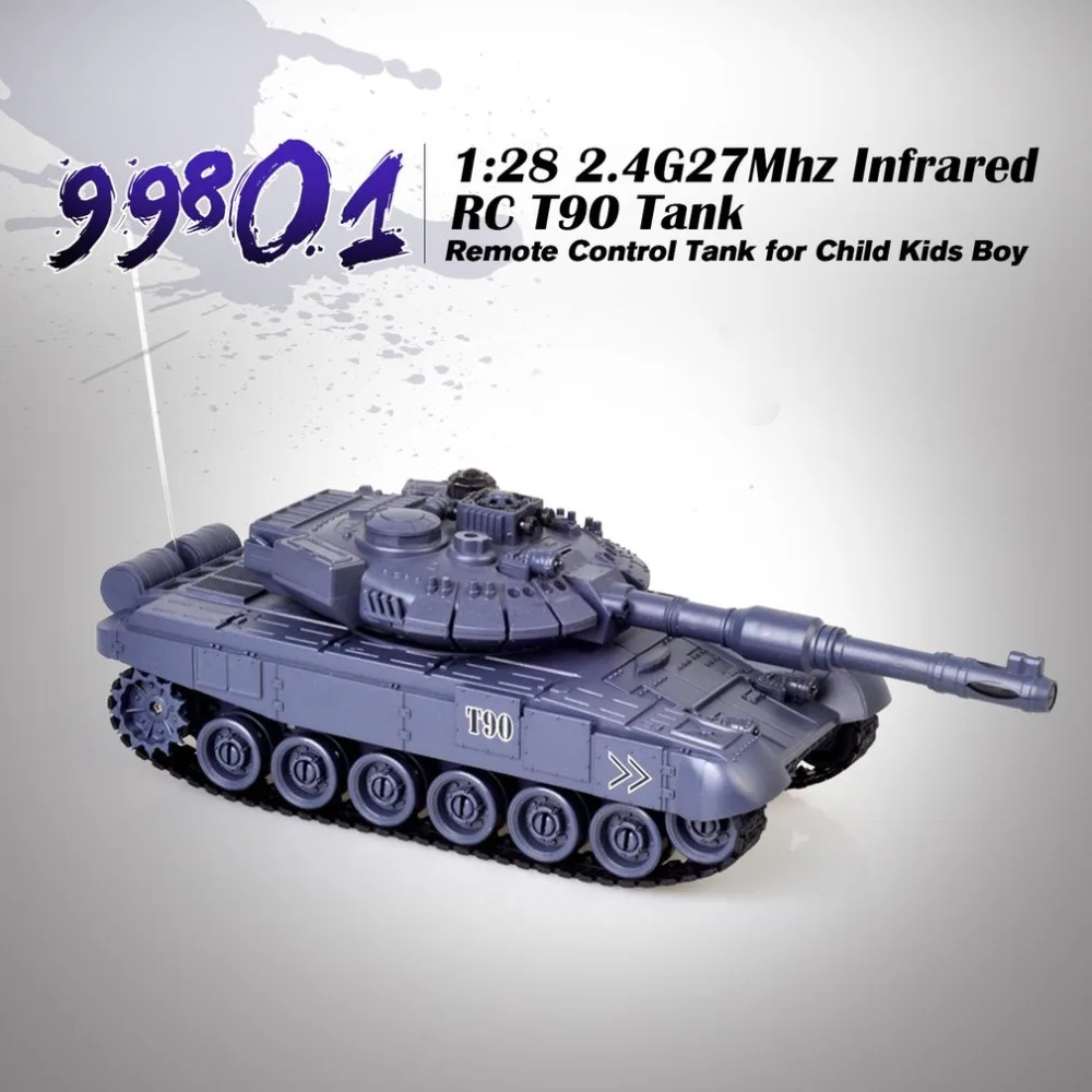 1:28 2,4G Р/У танки 27 МГц инфракрасный на дистанционном управлении T90 Танк дистанционного Управление бак дистанционное управление игрушка с Музыкальный мигающий подарок для Для детей мальчиков