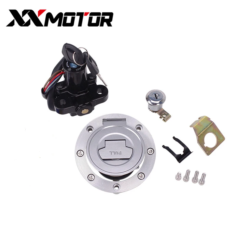 Motorcycle Ignition Switch Seat Lock Fuel Gas Cap Key Set For Yamaha